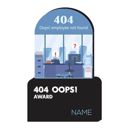 404 Oops! Award