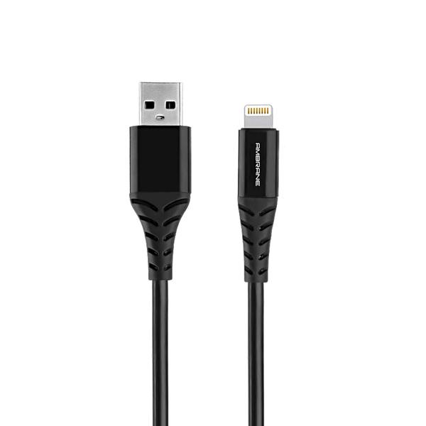 Ambrane AMC-11 iPhone Lightning Cable - 1 Meter (Red & Grey)