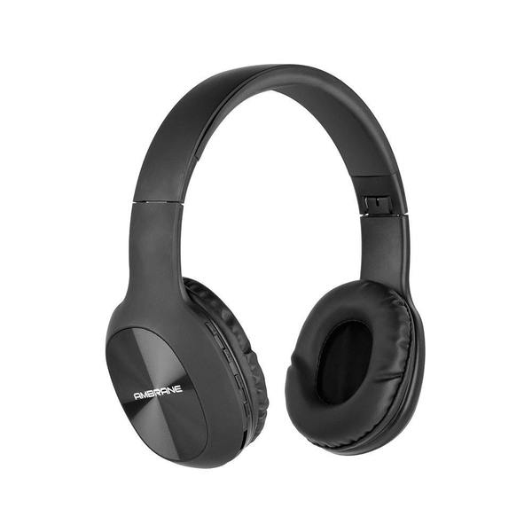 Ambrane WH-74 Over The Ear Wireless Headphones With Mic & FM (Black)