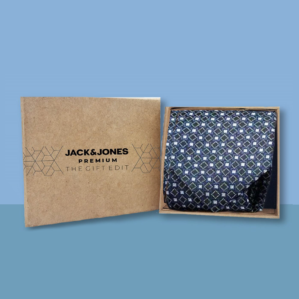 JACK & JONES - STEVE INST TIE - NAVY BLUE COLOUR