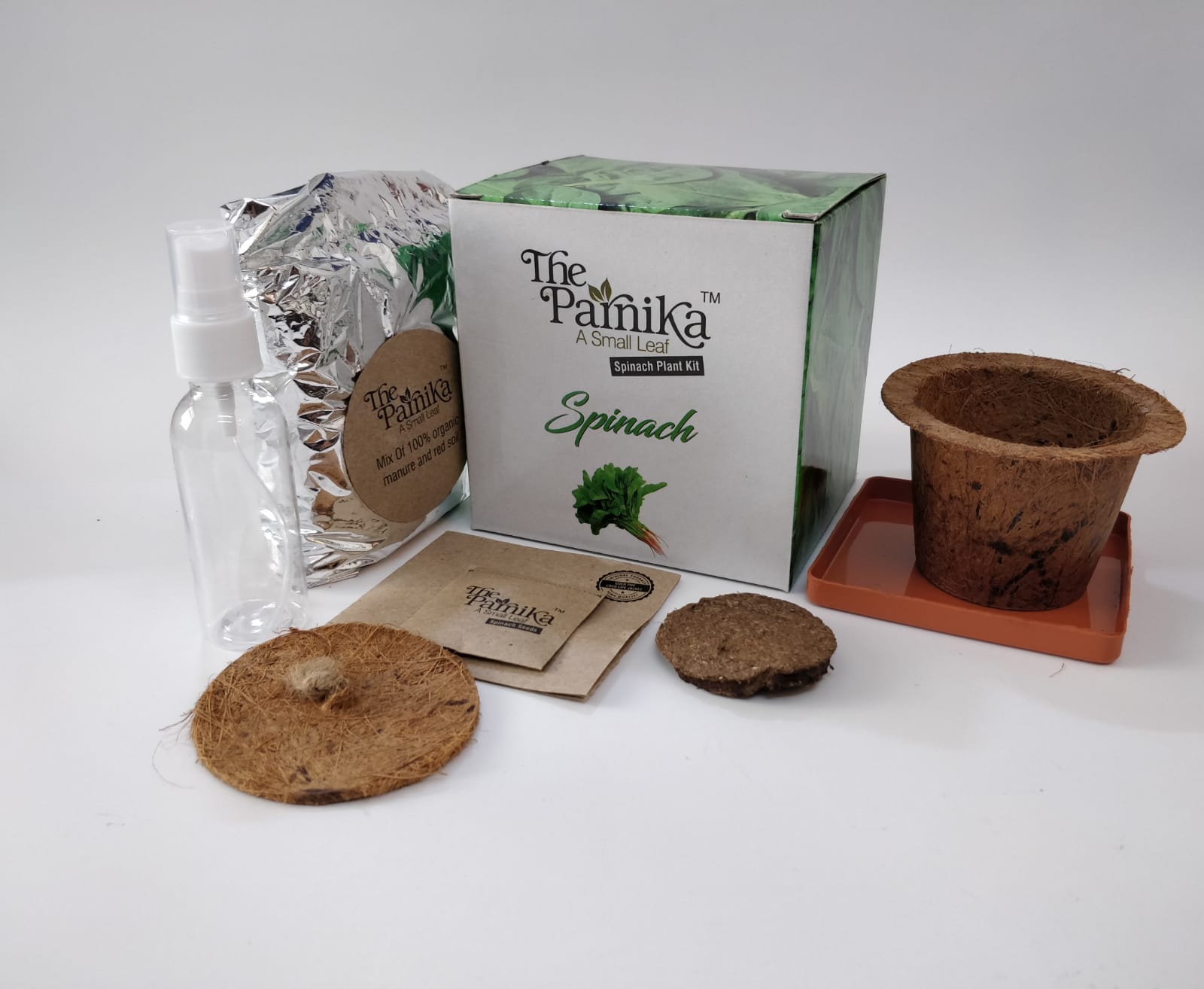 The Parnika DIY Plantation Kit - Spinach
