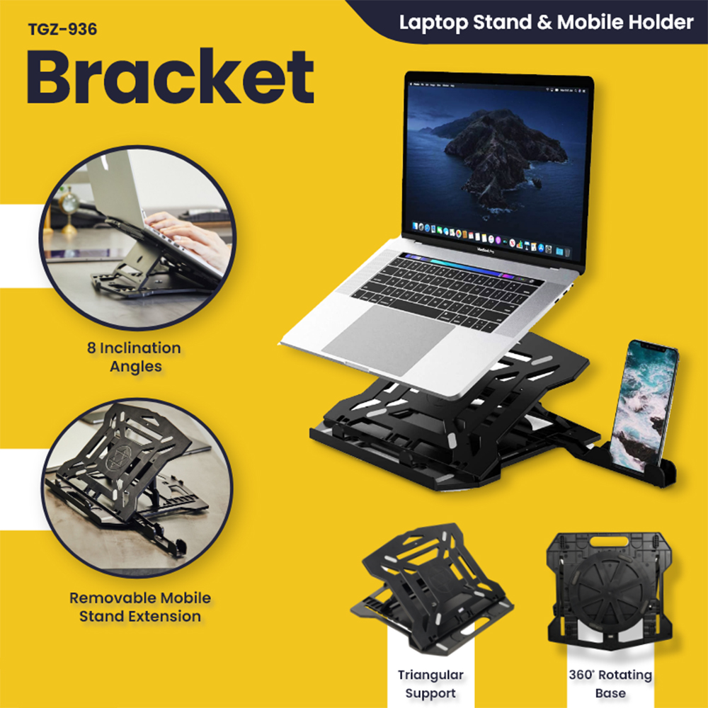 Bracket TGZ-936   Laptop Stand & Mobile Holder