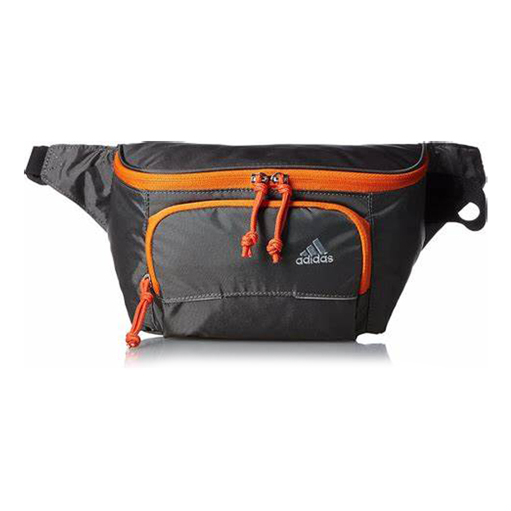 Adidas Waist Pouch-Black with Orange colour
