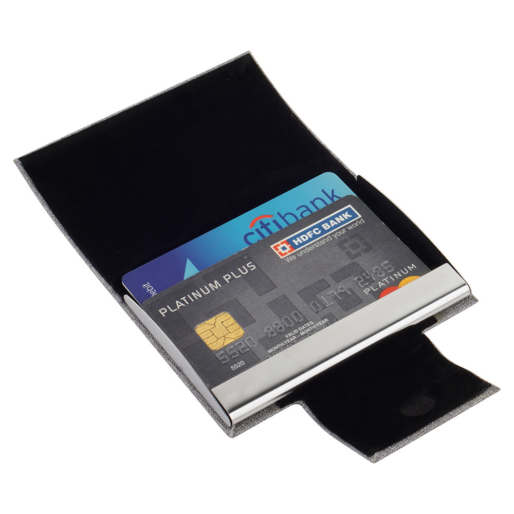 Grey Flap - Card Holder - CH 02