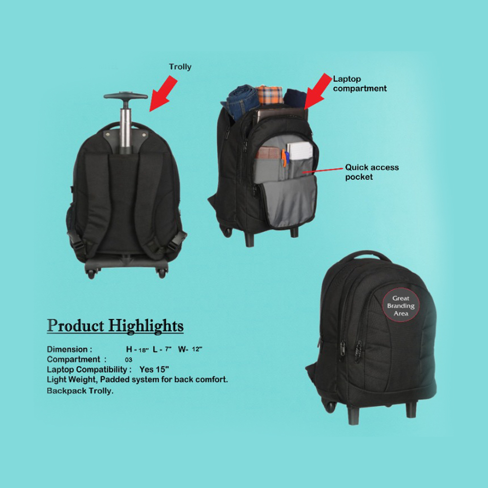 Laptop Backpack with Strolley - ITN 28