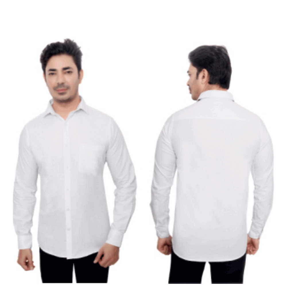 Monte Carlo 100% Cotton Oxford Shirt - White Shade