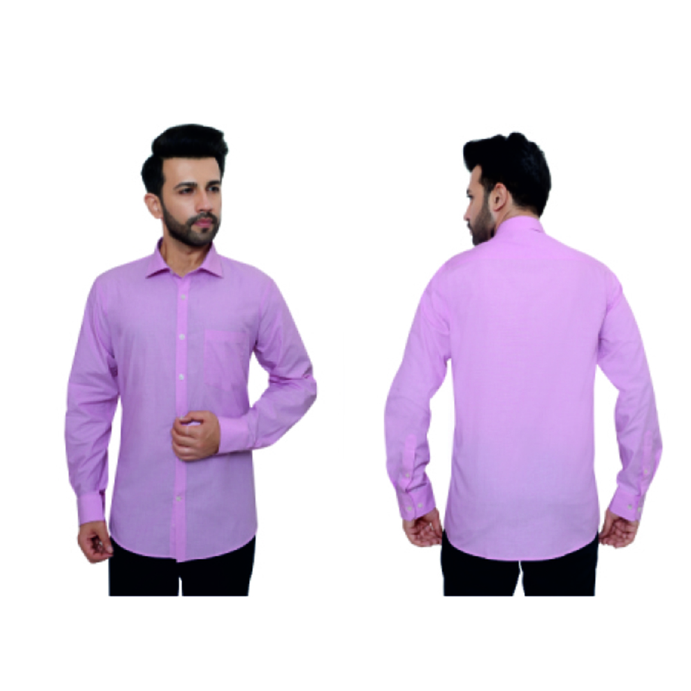 Monte Carlo 100%  Filafill Cotton Shirt Sky  Pink Colour