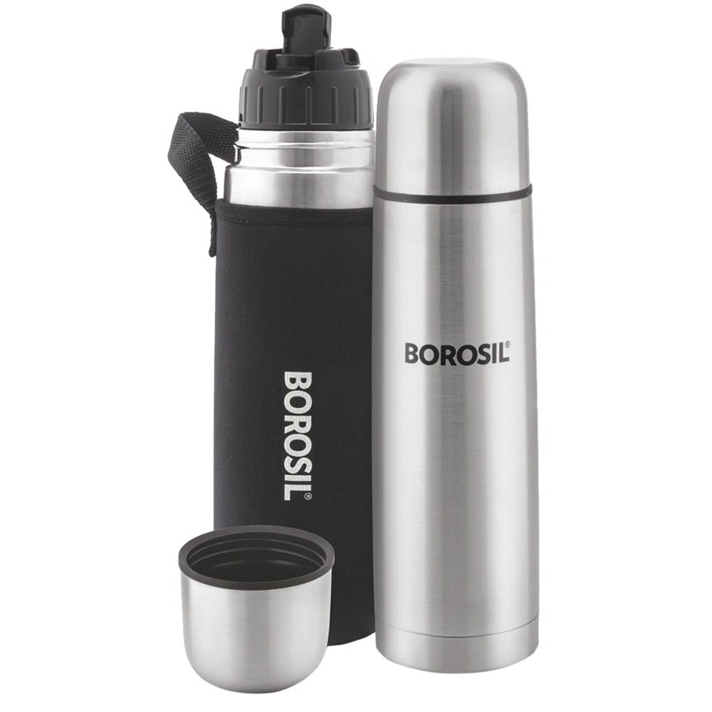 BOROSIL THERMO STAINLESS STEEL BOTTLE 1L