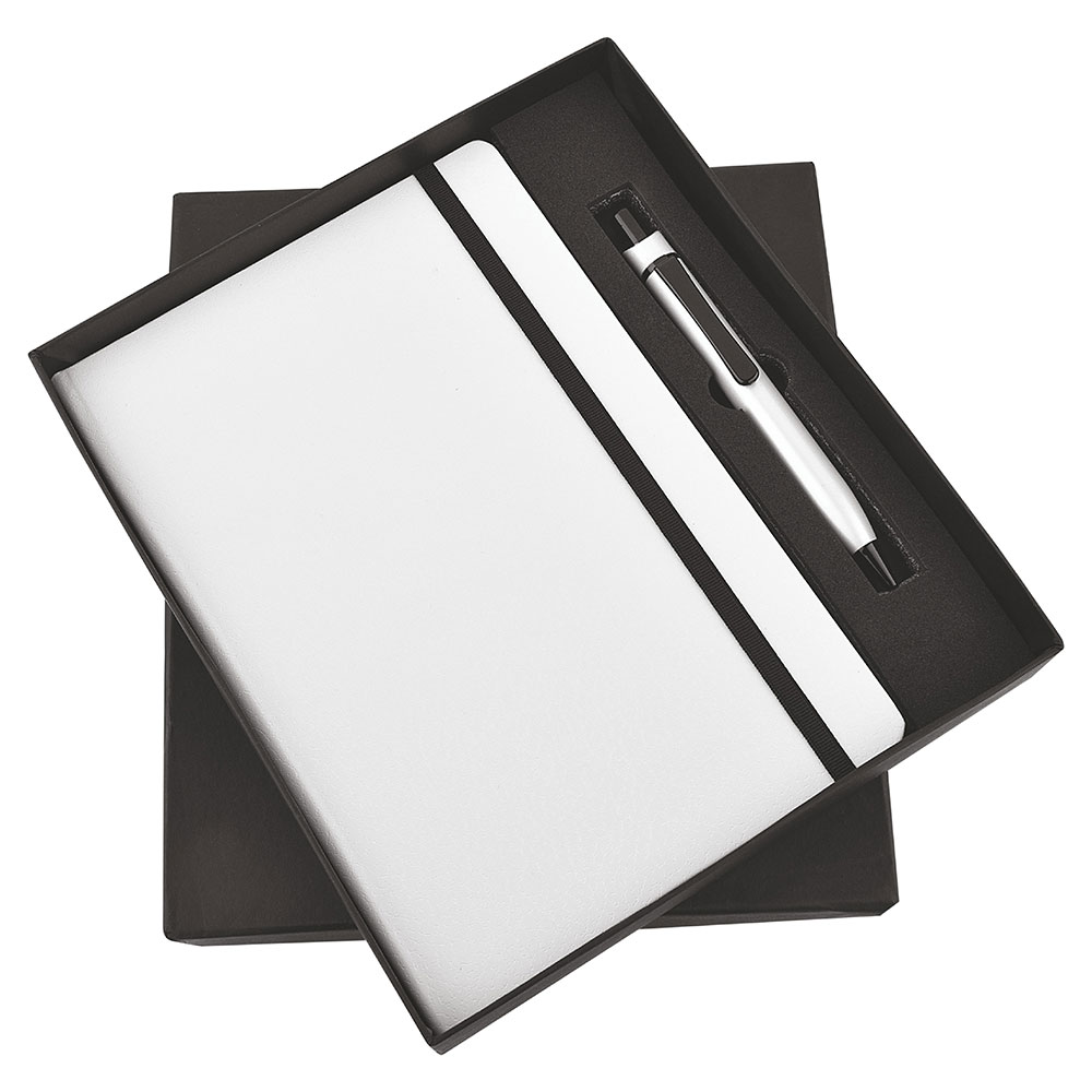 FTJ - Sr 141 - White  Elastic Pen & Diary