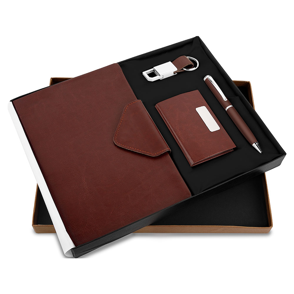 FTJ - Sr 160 - Montage 4 in 1 Pen, Diary, Cardholder & Keychain