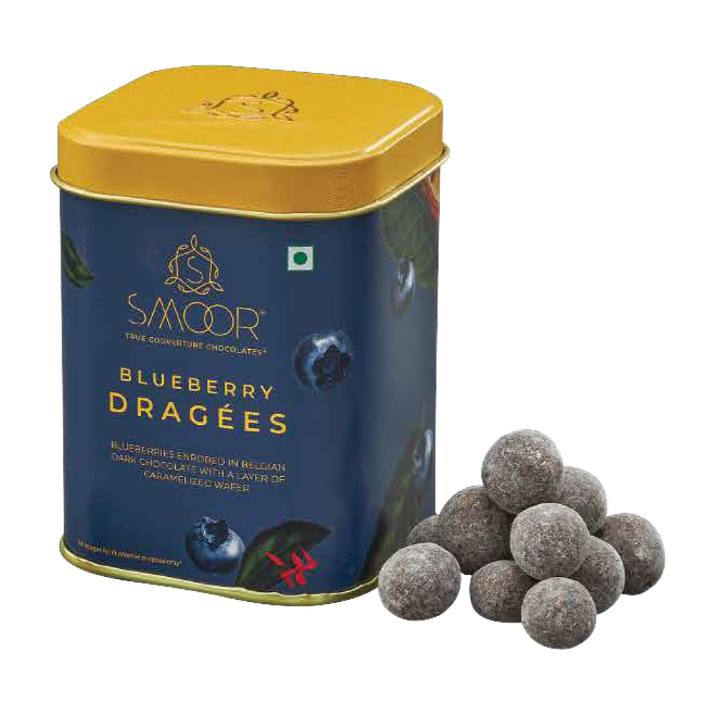 SMOOR CHOCOLATES -   BLUEBERRY DRAGEES