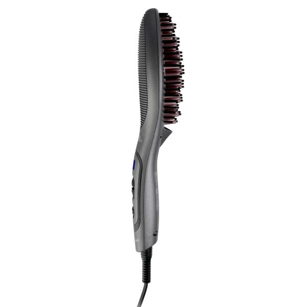 TK-SYSKA-HBS100i - Salon Finish Hair Brush Straightener (Black)