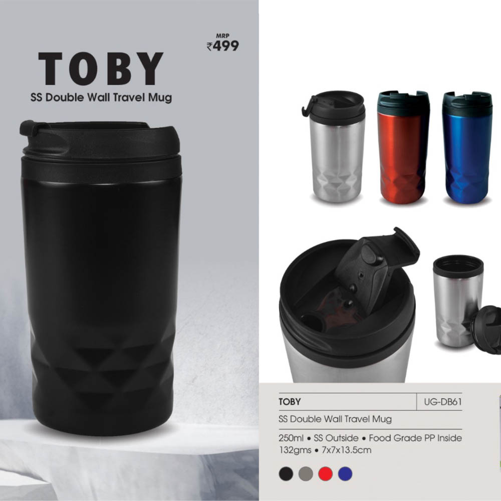 UG-DB61 - TOBY - Stainless Steel Travel Mug