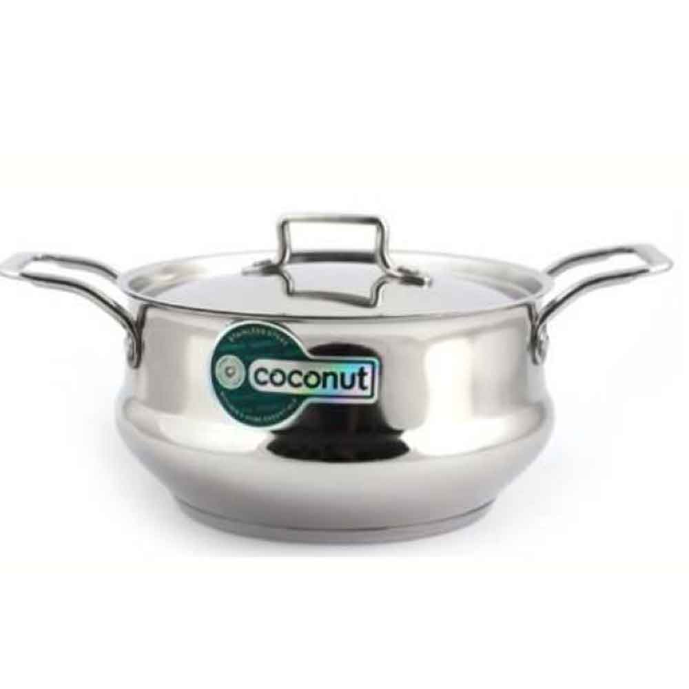 Coconut Cartier Cookpot  Triply-base Cookware