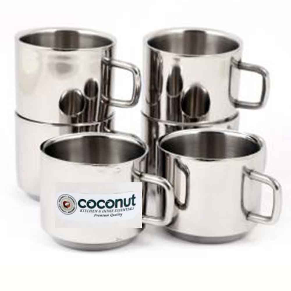 Coconut Tea Cups Stainless Steel
