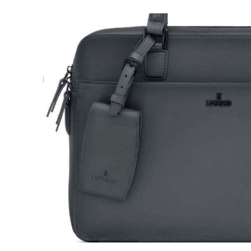 Lapis Bard Ducorium Leather Chester 14-Inch Laptop Business Bag - Graphite