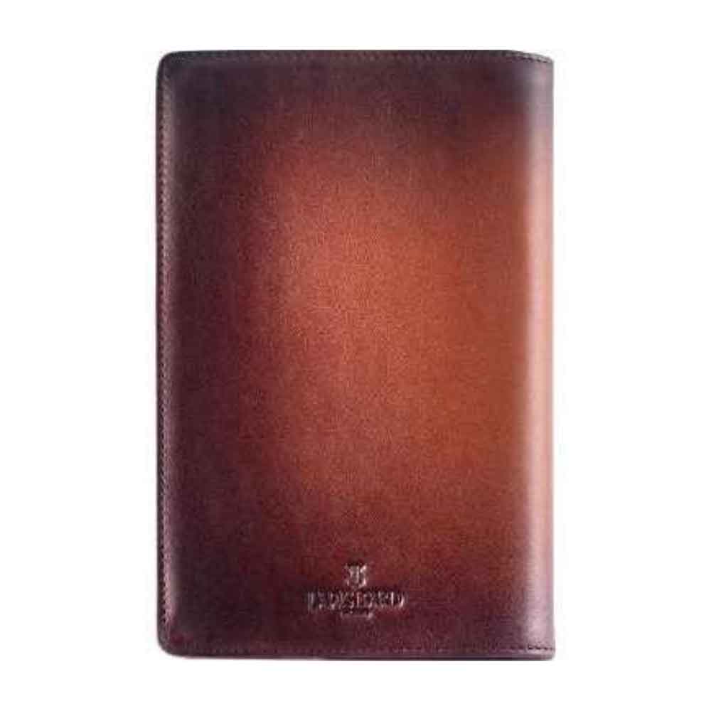 Lapis Bard A5-Size Leather Notebook Jacket - Cognac