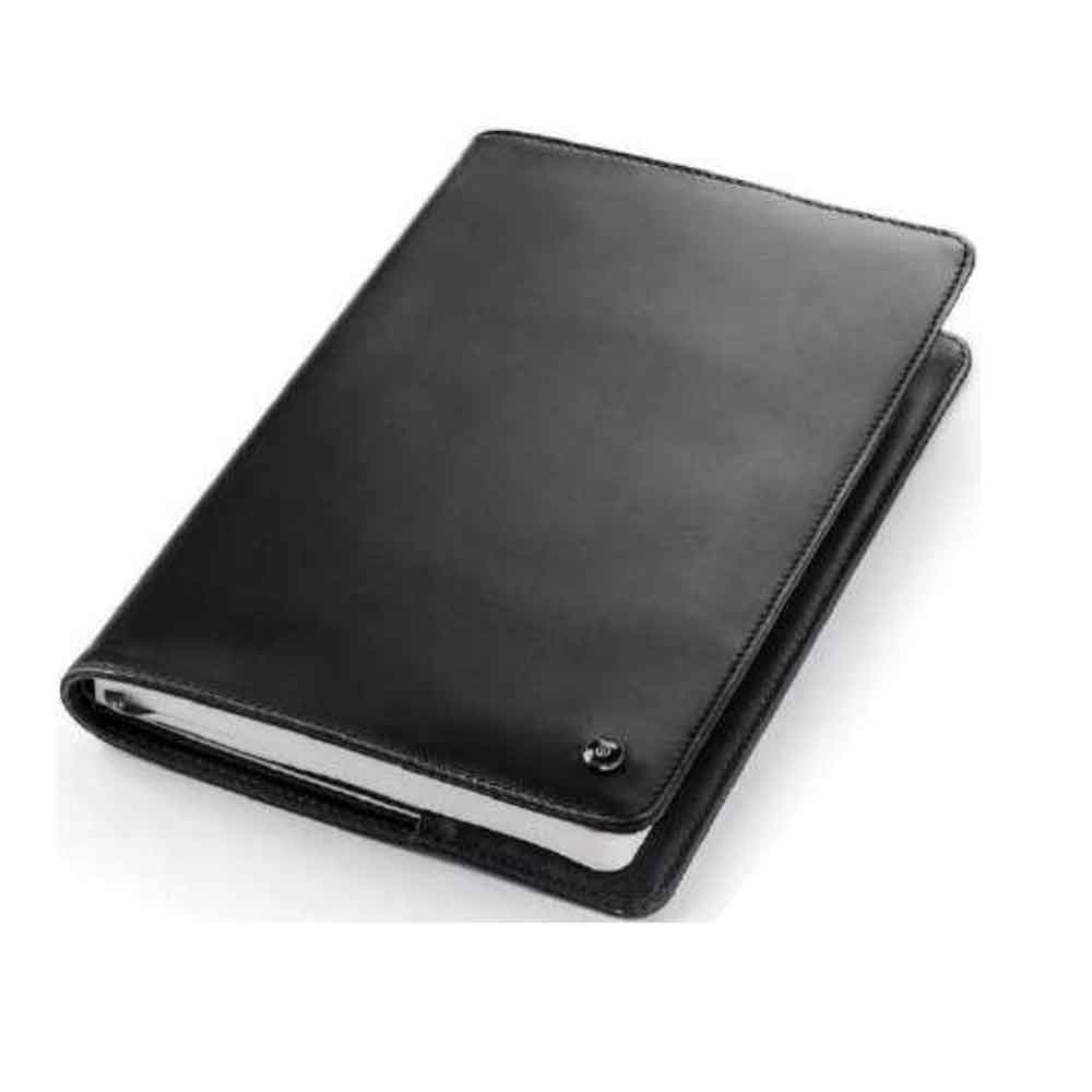 Lapis Bard A5-Size Leather Notebook Jacket - Cognac