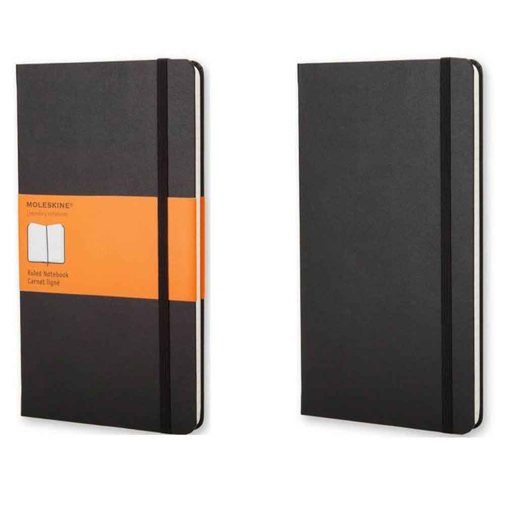 Moleskine Classic Pocket Size Hard Cover Notebook (Ruled) Black
