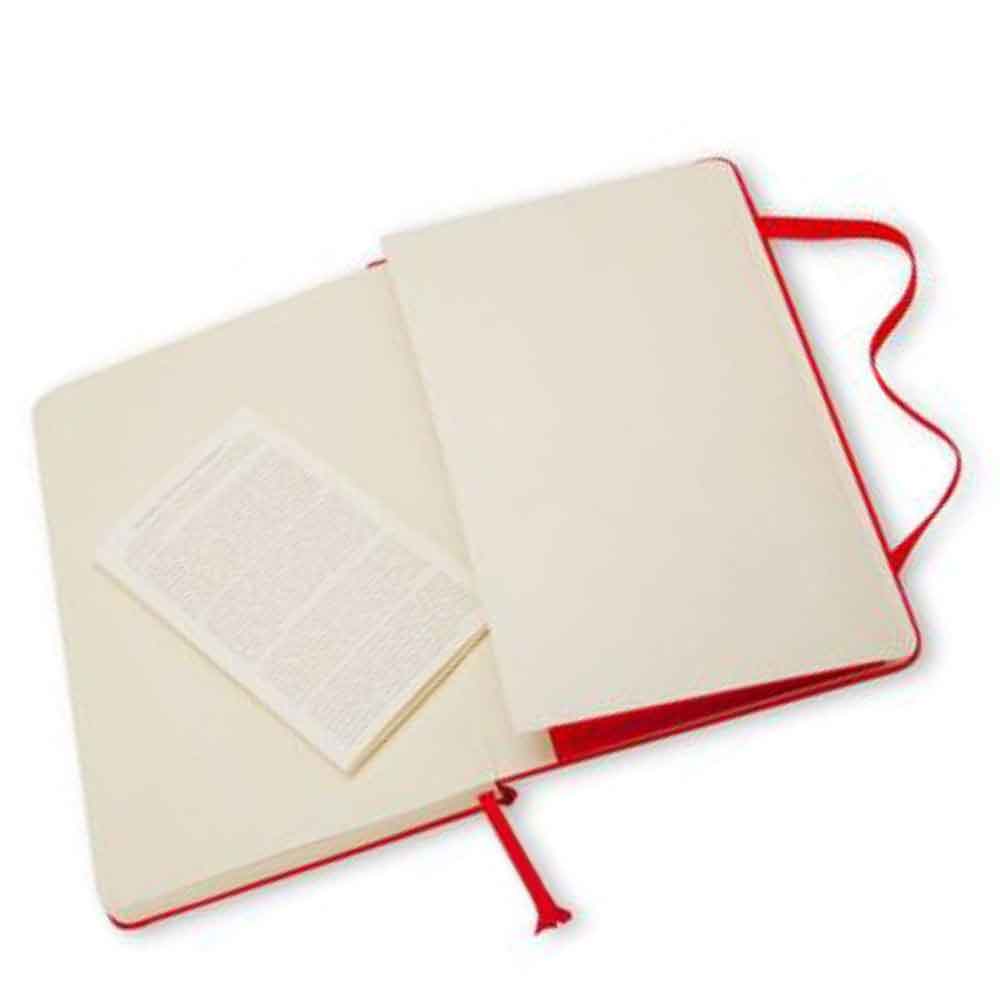 Moleskine Classic Pocket Size Hard Cover Notebook (Ruled) Red