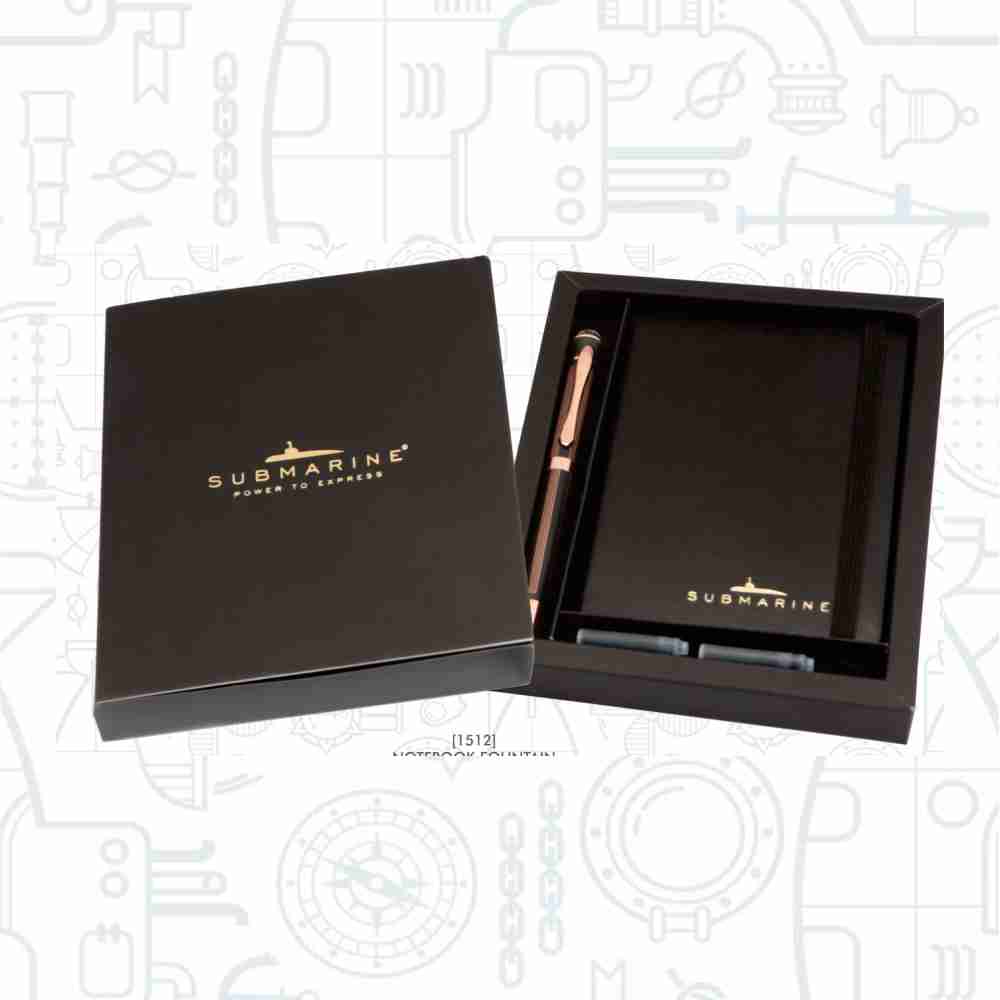 SUBMARINE DIVINE SERIES NOTEBOOK AND FOUNTAIN PEN COMBO SET