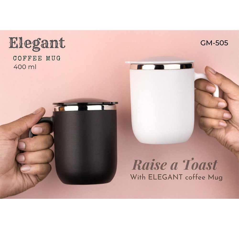 Elegant Stainless Steel Coffee Mug