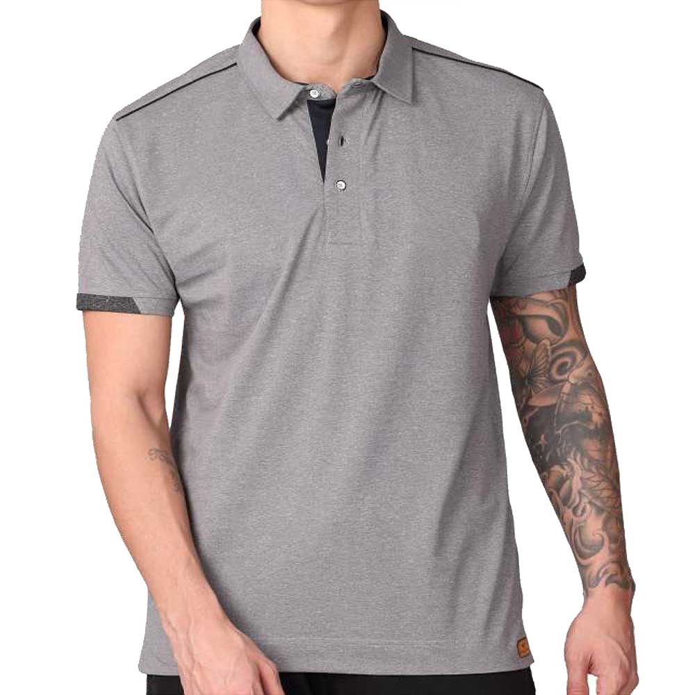 STELLERS - Cherokee Cotton polo T-shirt - Grey
