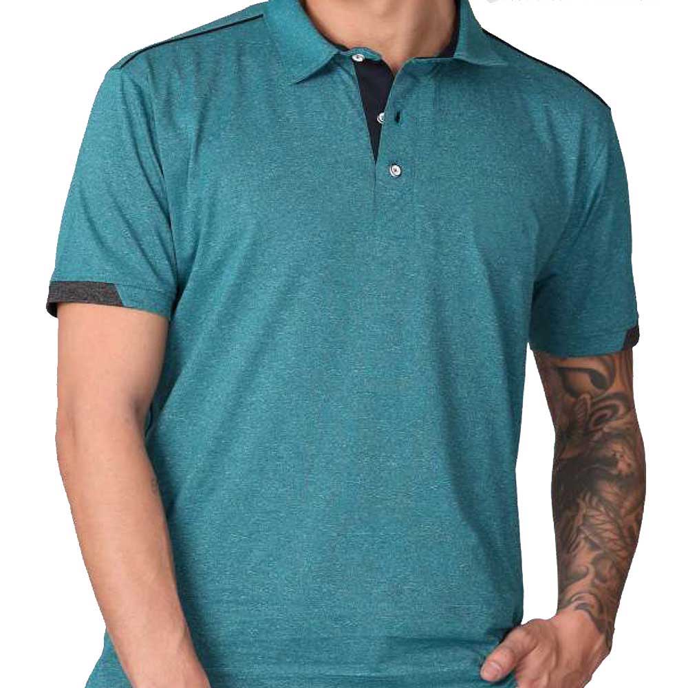 STELLERS - Cherokee Cotton polo T-shirt -  Jade Green