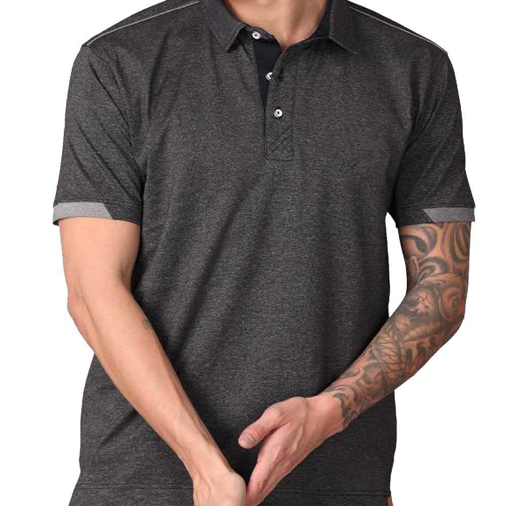 STELLERS - Cherokee Cotton polo T-shirt -  Black