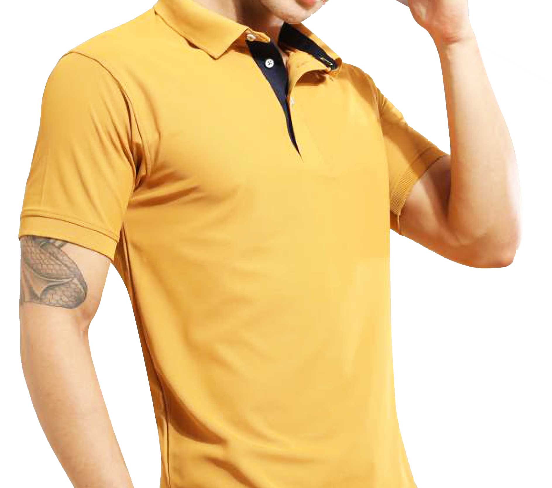 STELLERS - GOLF POLO T-Shirt - Mustard