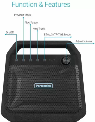 Portronics Roar-Portable Bluetooth Speaker