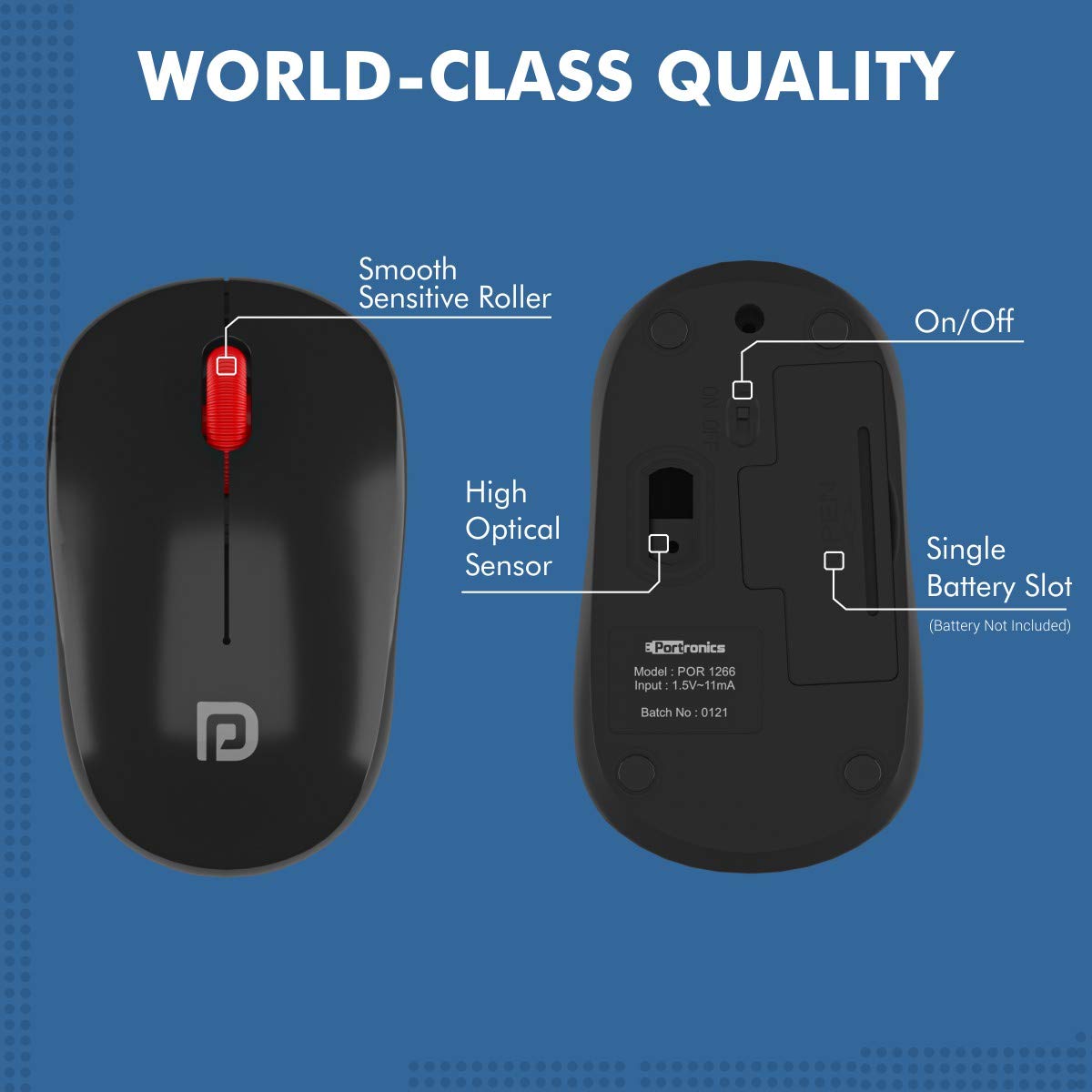 Portronics Toad 12-Wireless Optical Mouse