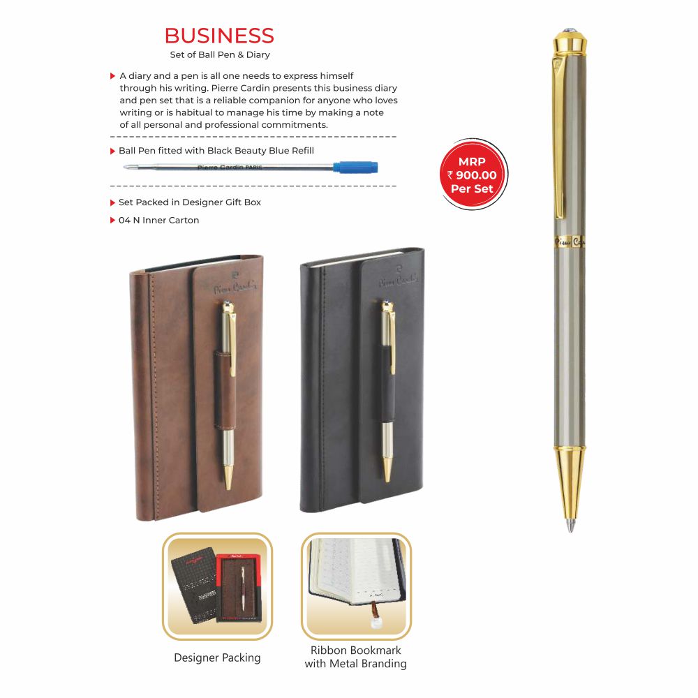 Pierre Cardin Paris - Business - Set of Ball Pen and Diary