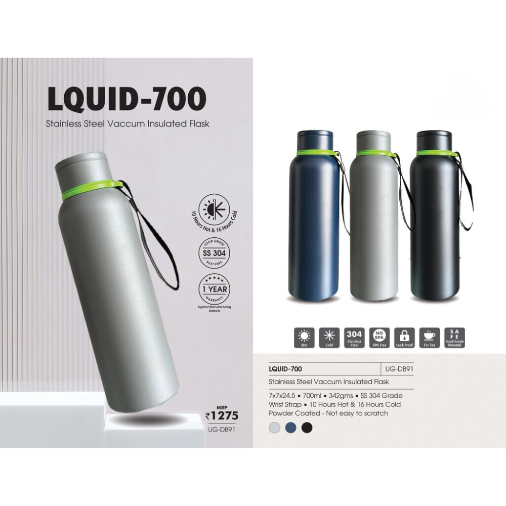 LQUID - Stainless Steel Vacuum Insulated Flask - 700 ml
